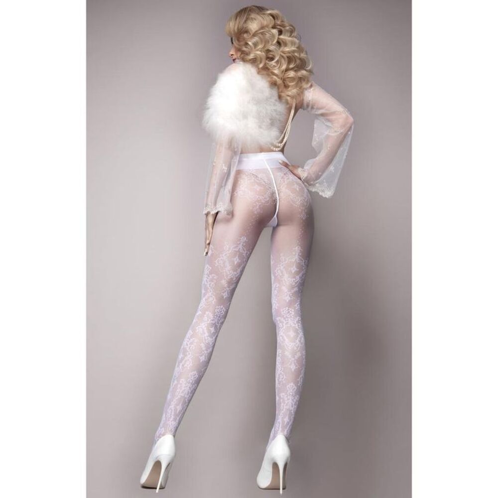 Ballerina Lace TightsFloralXL Women White